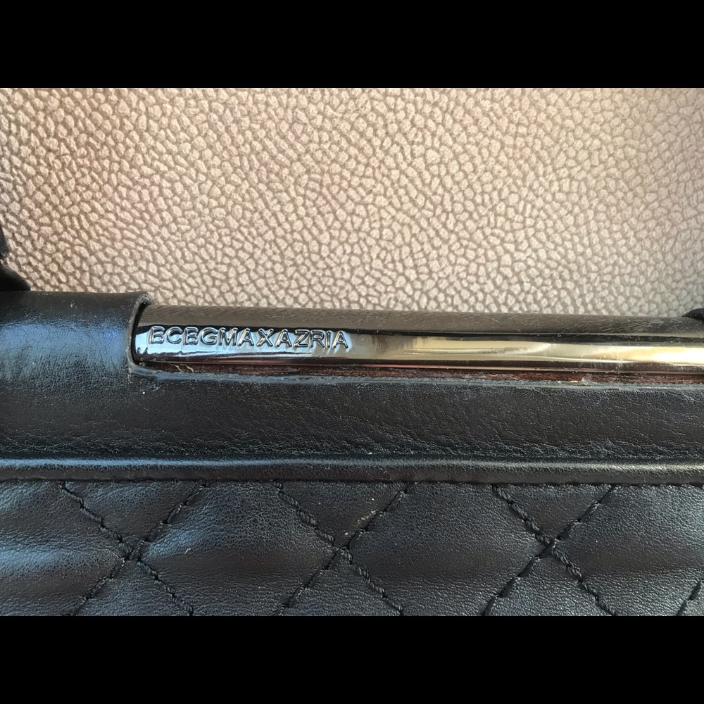 💎SALE🔥BCBGMAXAZRIA black leather bag - Picture 10 of 16